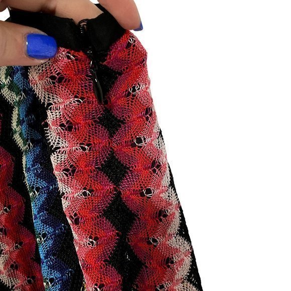 Trina Turk Penelope Wide Leg Pants Boho Beach Summer Vacation Multicolor Crochet - Picture 4 of 14